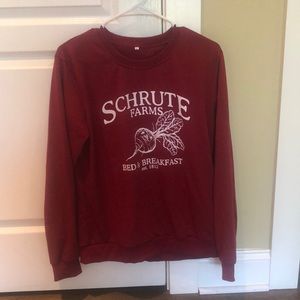 NEVER WORN The Office- Schrute farms long sleeve